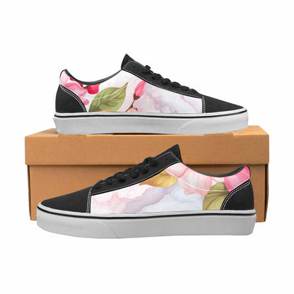 MEN'S Marble Floral Canvas Lace-Up Aesthetic Sneakers