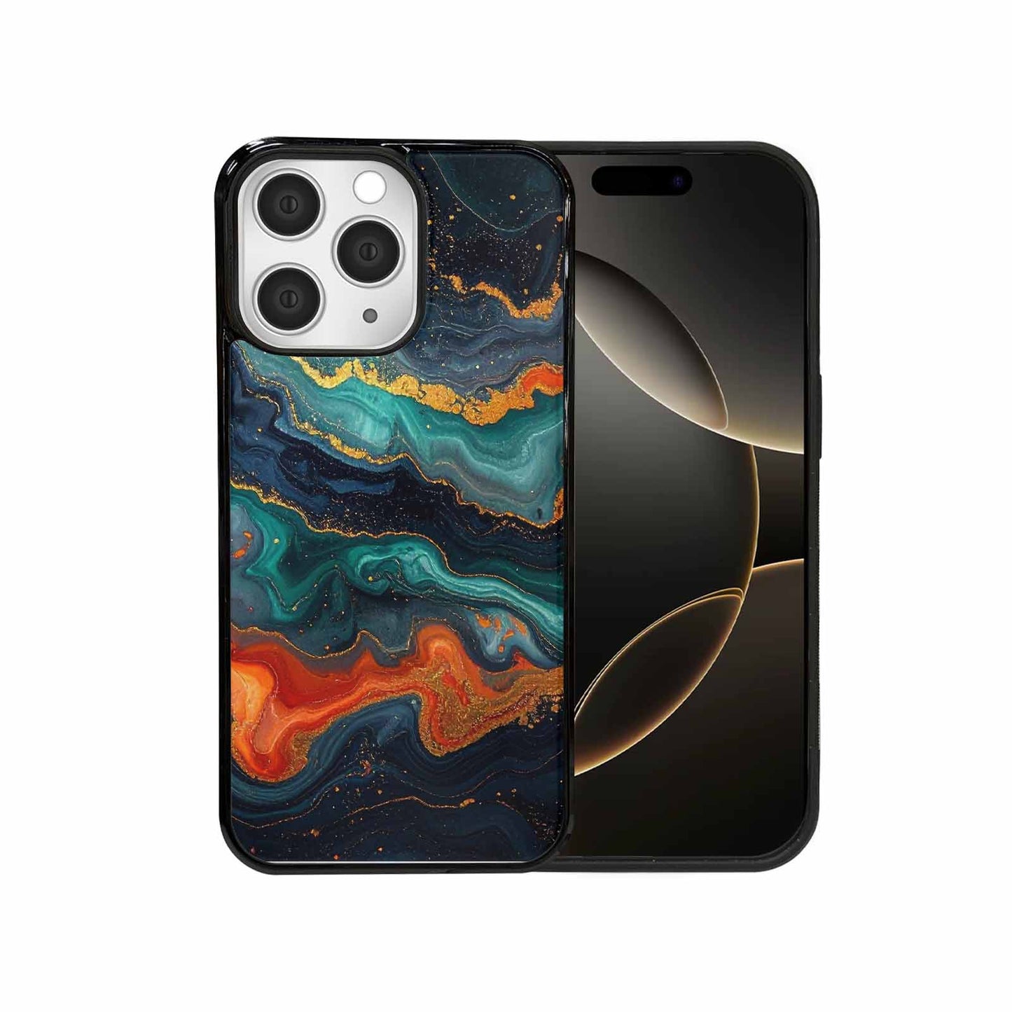 iPhone 15 Pro Max Case — Marble Dark, Custom Designed Case Cover