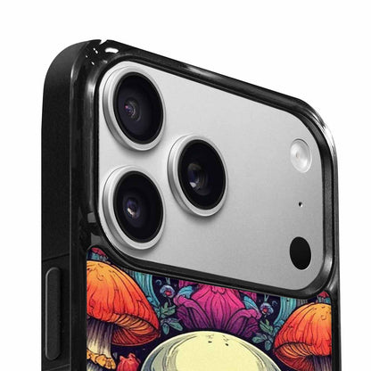 iPhone 17 Pro Max Case — Mushroom Skull Art Seamless Gothic Skulls, Customized Protective Case