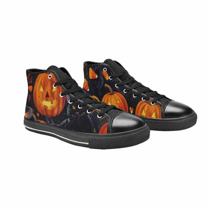 MEN'S Halloween High Top Canvas Neon Fantasy Shoes