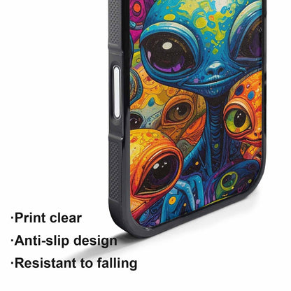 iPhone 17 Pro Max Case — Cartoon Alien Characters Alien Scifi, Custom Printed Phone Case