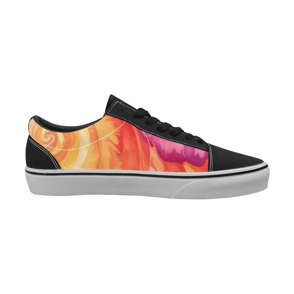 WOMEN'S Tie Lace-Up Canvas Vivid Custom Sneakers