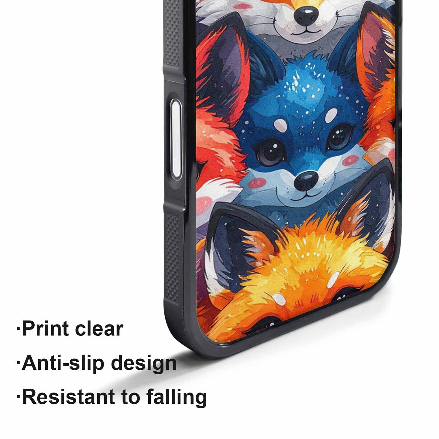 iPhone 17 Pro Max Case — Watercolor Kawaii Fox Watercolor Abstract, Custom Phone Case