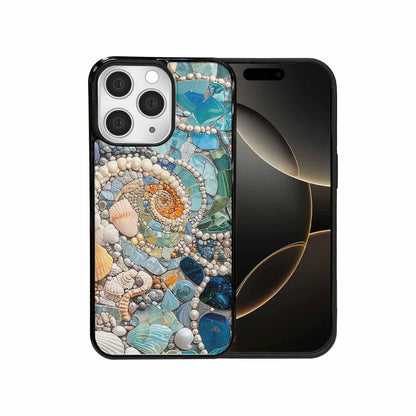 iPhone 15 Pro Max Case — Seashell Collage Seashell Collage Pattern Hundreds, Custom Phone Case