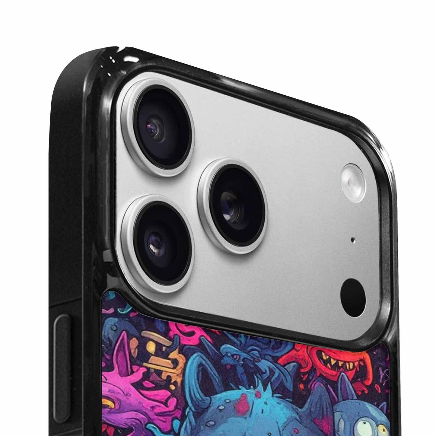 iPhone 17 Pro Max Case — Mixed Toxic Glow Creature Cartoon Cute, Custom Print Case Cover