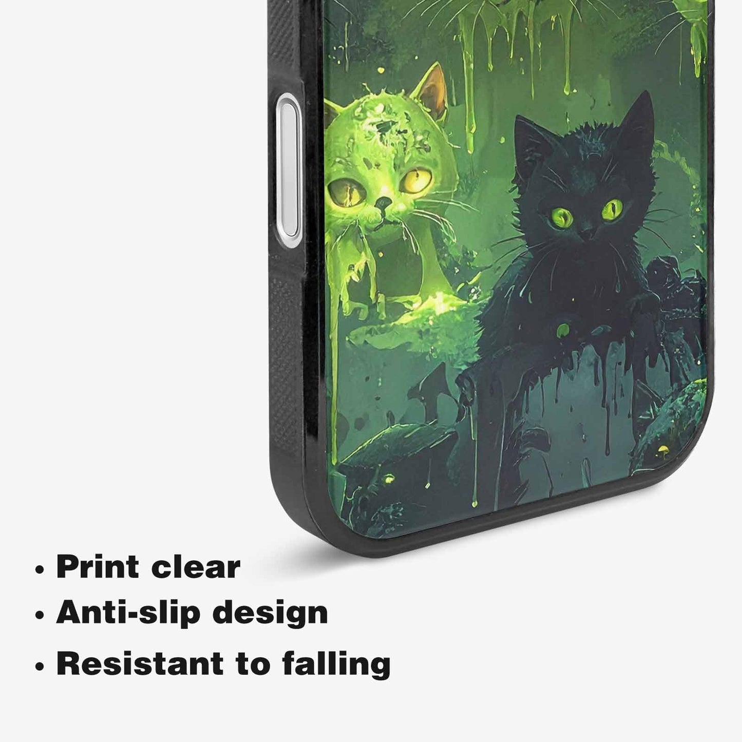 iPhone 16 Plus Case — Toxic Melting Skeleton Cats Small Toxic, Personalized Phone Case