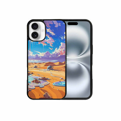 iPhone 16 Plus Case — Surrealist Desert Dreamscape, Custom Print Case Cover