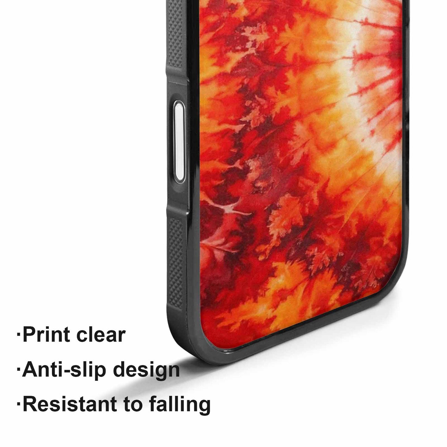 iPhone 17 Case — Tie Dye Red Orange Tie Dye, Unique Phone Case Design