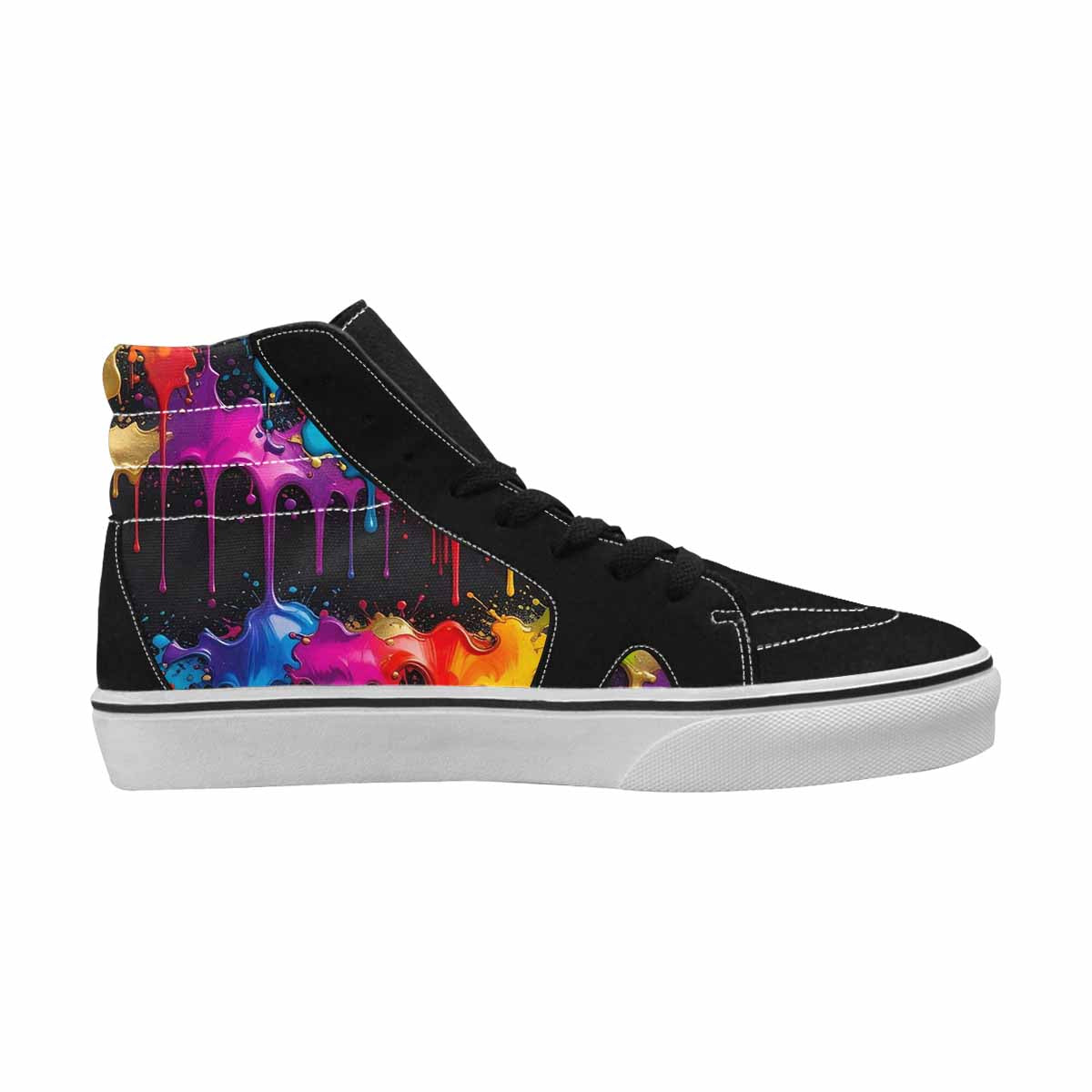 MEN'S Paint Splatter High Top Canvas Dark Academia Shoes
