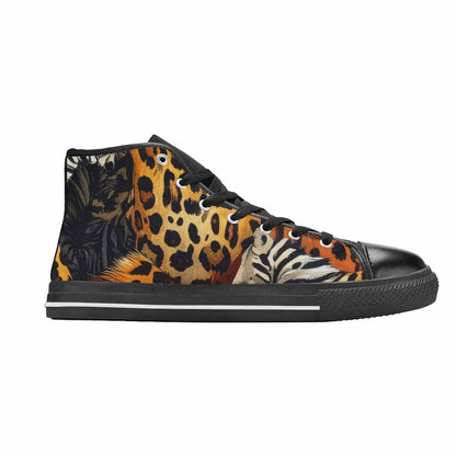 WOMEN'S Animal Print High Top Canvas Cottagecore Custom Shoes