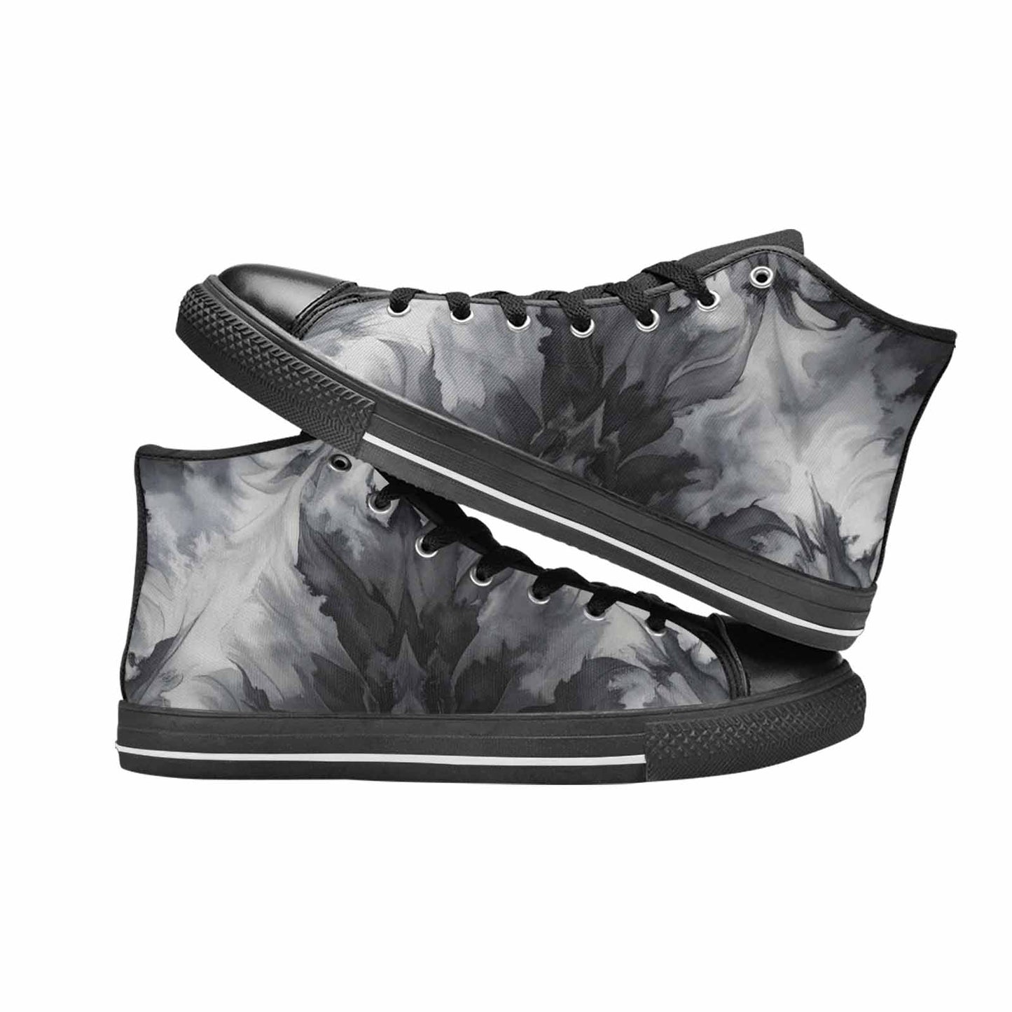 WOMEN'S Tie Dye - High Top Canvas Grunge Custom Sneakers