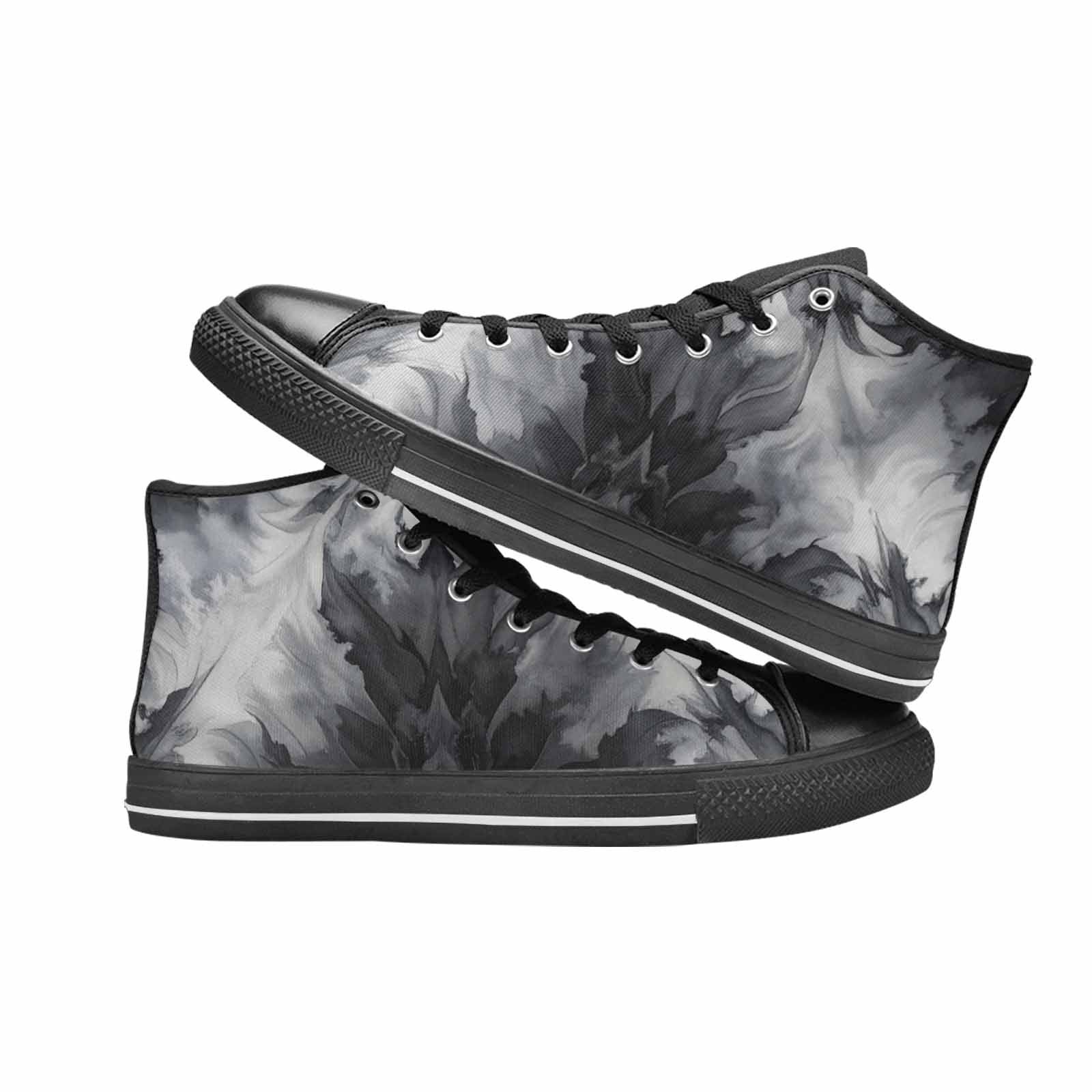 WOMEN'S Tie Dye - High Top Canvas Grunge Custom Sneakers