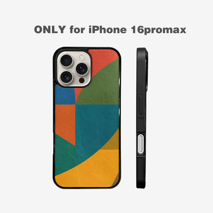 iPhone 16 Pro Max Case — 1990s Memphis Art Pattern, Unique Phone Case Design
