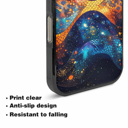 iPhone 16 Pro Max Case — Galaxy Snake Print Custom, Custom Printed Phone Case