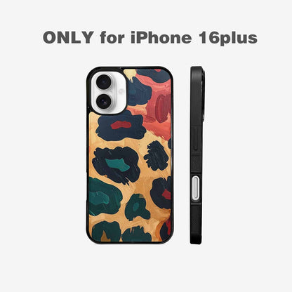 iPhone 16 Plus Case — Leopard Wallpaper Print, Customized Protective Case