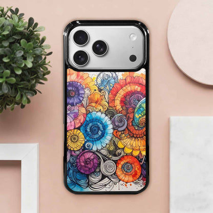 iPhone 17 Pro Max Case — Tie Dye Swirls (black Tie Dye, Custom Designed Case Cover