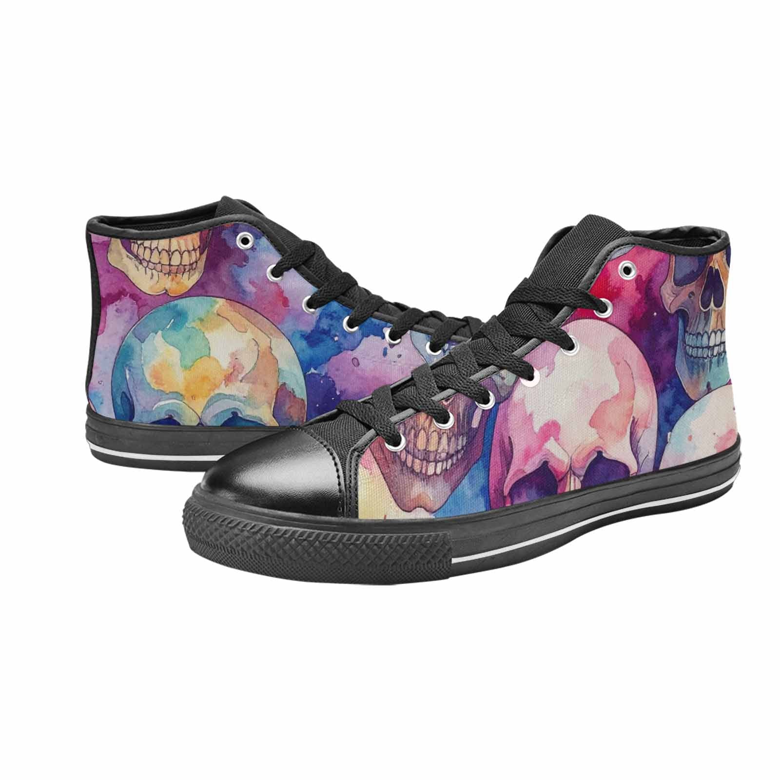MEN'S Kulls - Watercolor High Top Canvas Y2K Custom Sneakers