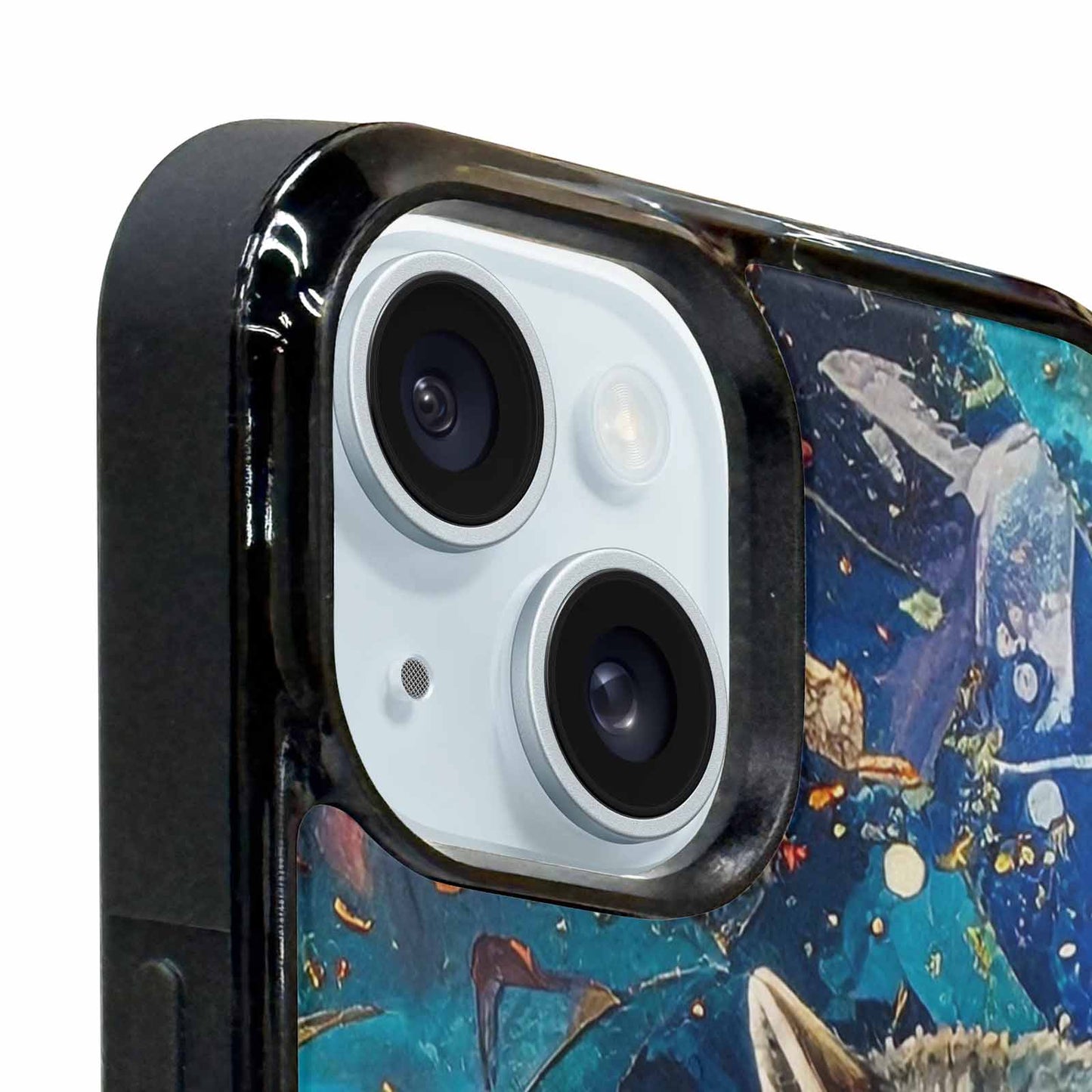 iPhone 15 Plus Case — Raccoon Bandit Raccoon Bandit Pattern Hundreds, Custom Print Case Cover