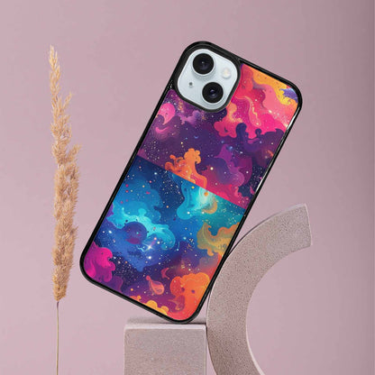 iPhone 15 Plus Case — Cosmic Creature And Object Mashup Pattern, Custom Printed Phone Case
