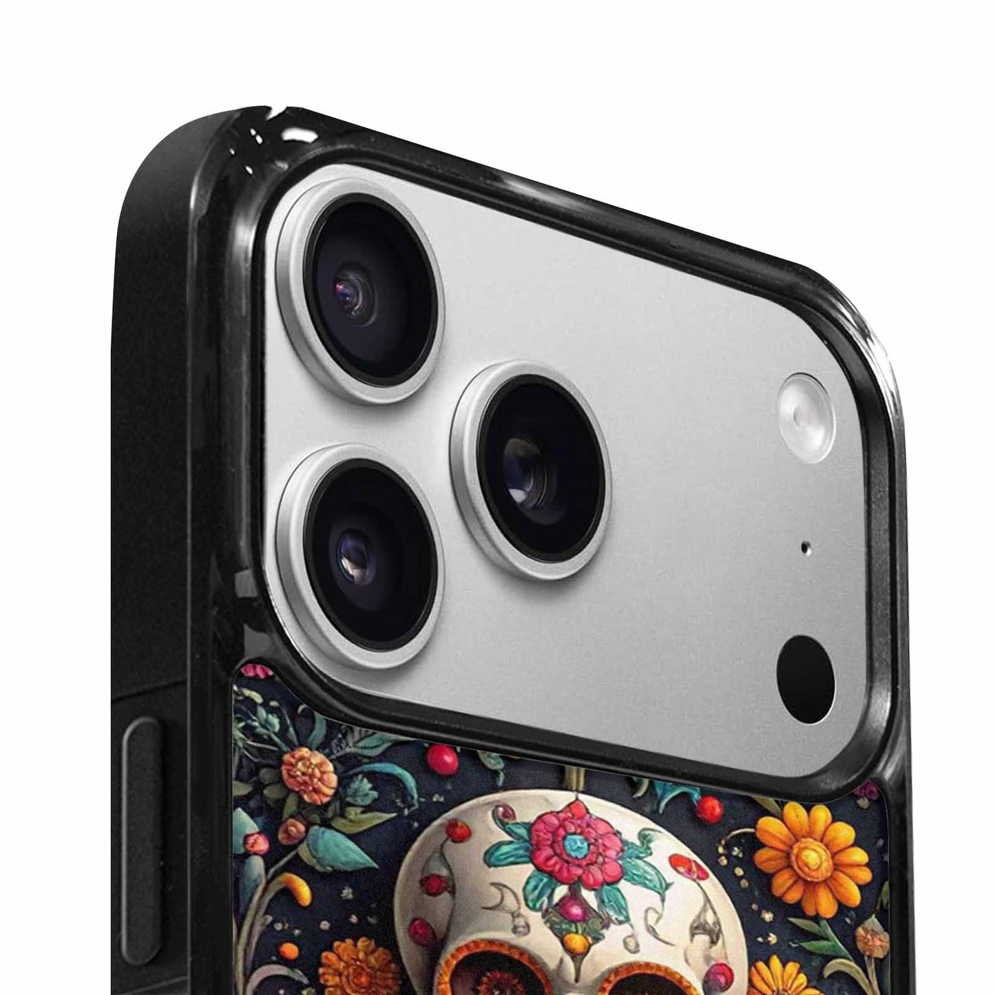 iPhone 17 Pro Max Case — Greyscale Black And White Gothic Skulls, Personalized Phone Case