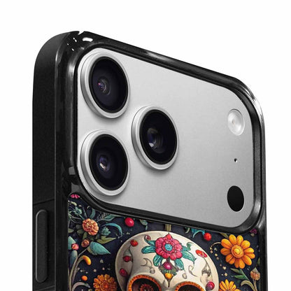 iPhone 17 Pro Max Case — Greyscale Black And White Gothic Skulls, Personalized Phone Case