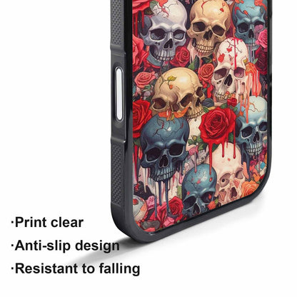 iPhone 17 Pro Case — Skulls And Roses Skulls And Gothic, Unique Phone Case Design
