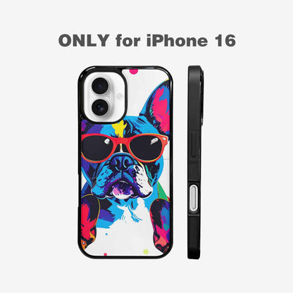 iPhone 16 Case — French Bulldog Pop Art Pattern, Personalized Phone Case
