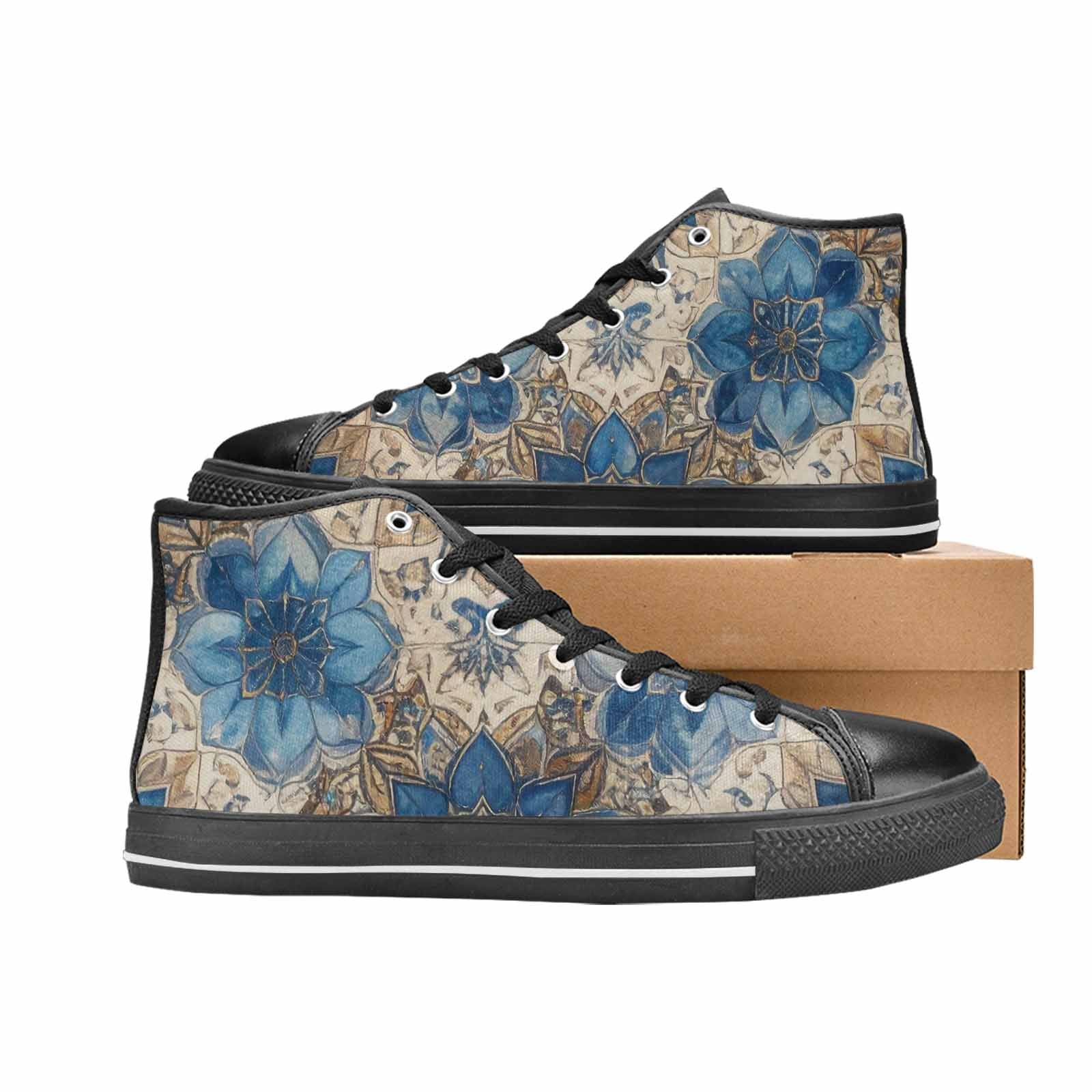 MEN'S Mandala High Top Canvas Dark Academia Custom Sneakers