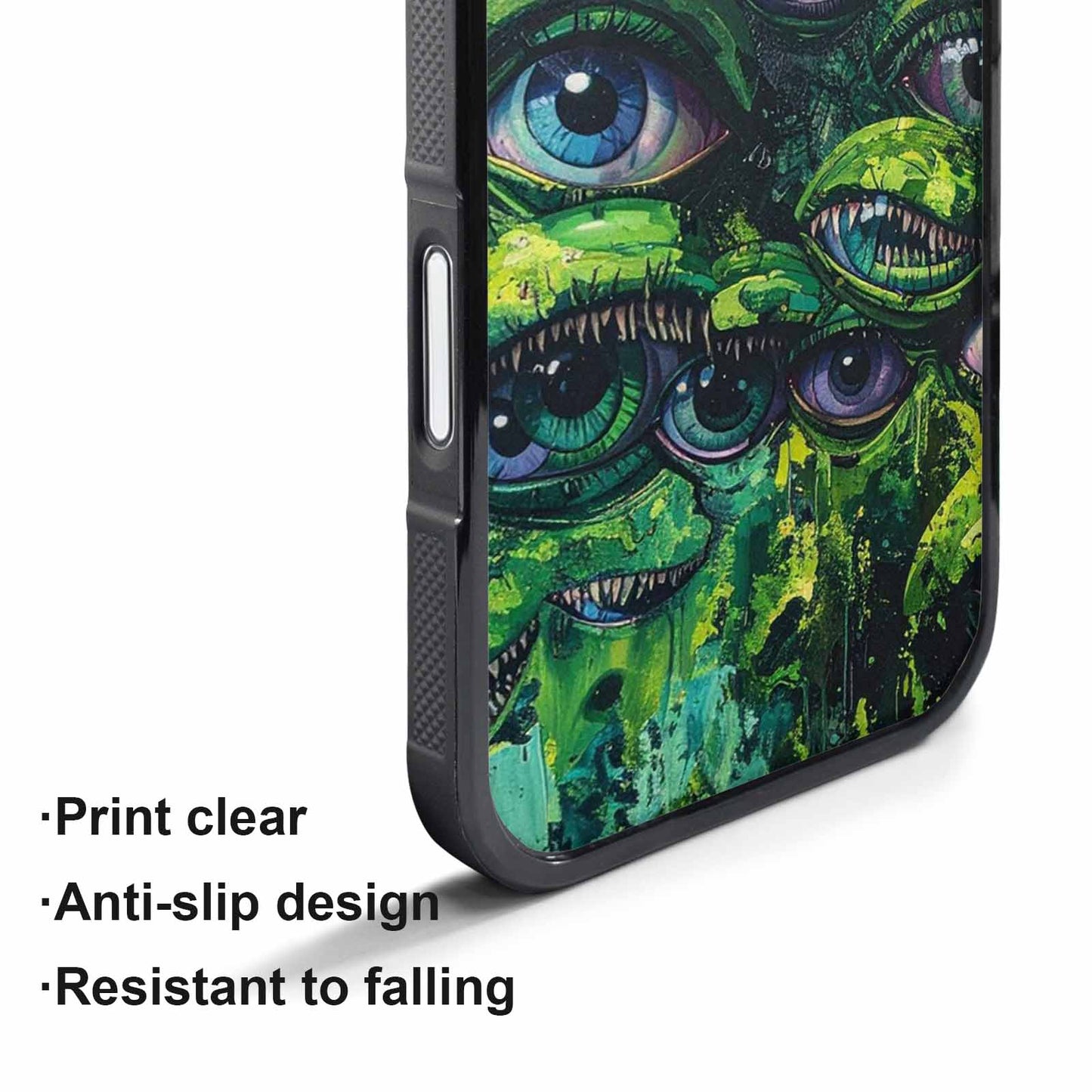 iPhone 17 Pro Case — Seamless Repeating Pattern Of Overlapping Cartoon, Custom Designed Case Cover