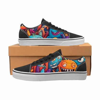WOMEN'S Monsters (general) Cartoon Monst Lace-Up Canvas Dreamcore Custom Shoes