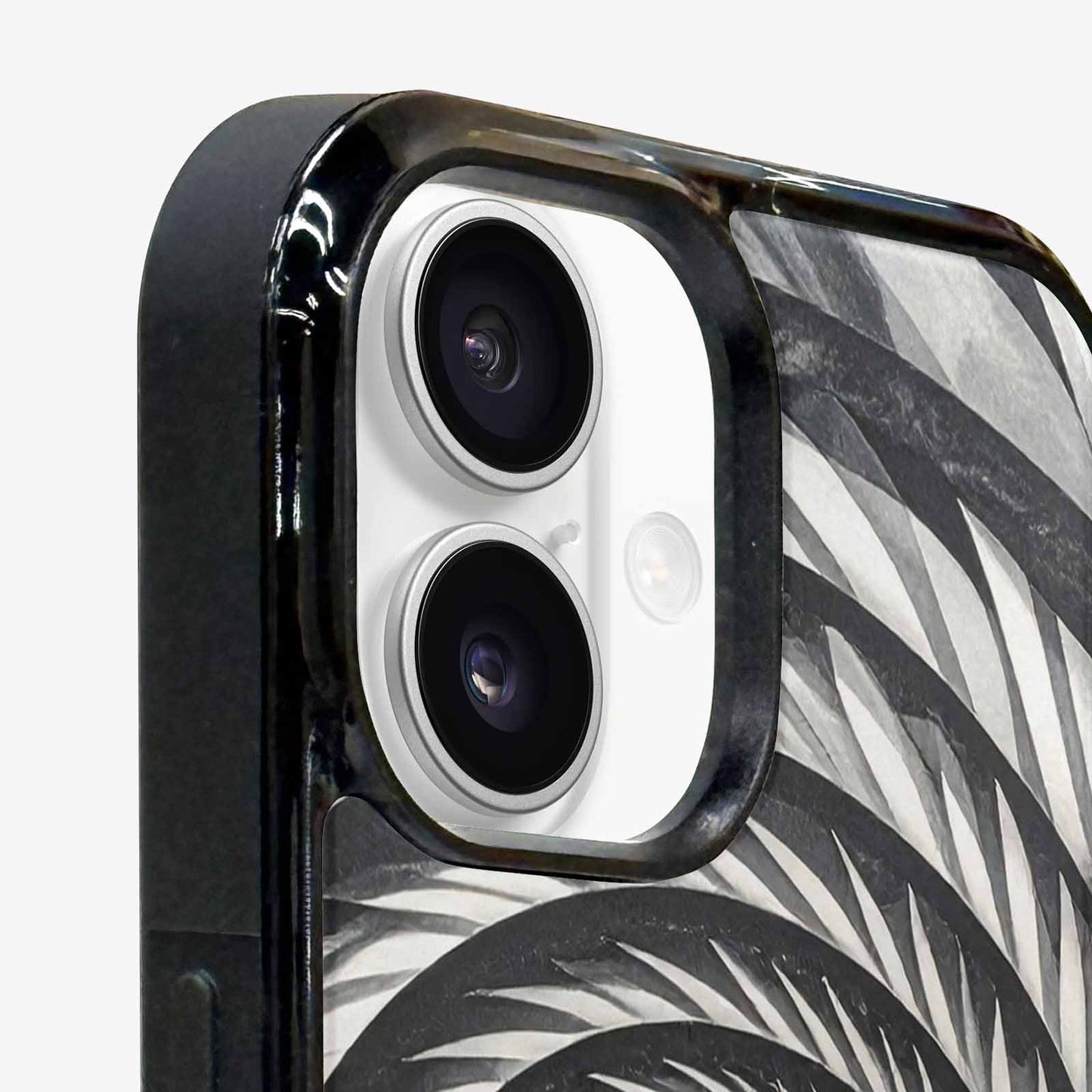 iPhone 16 Plus Case — Hypnotic Spiral Optical Illusion Motif High, Custom Designed Case Cover