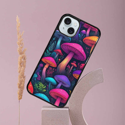 iPhone 15 Plus Case — Psychedelic Mushroom, Customized Protective Case