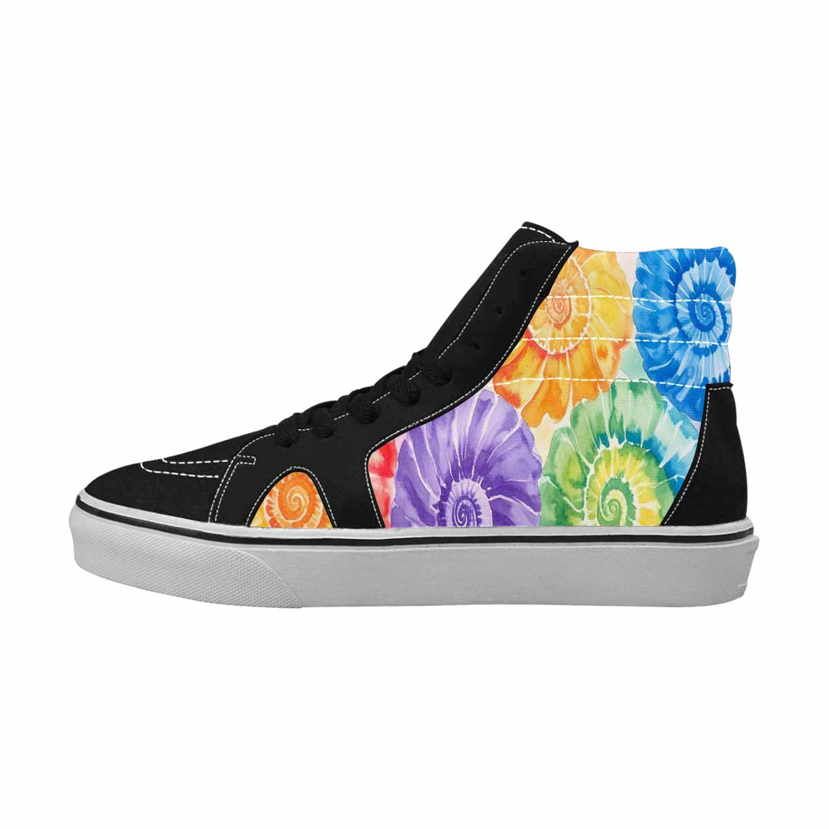 WOMEN'S Tie Dye Swirl High Top Canvas Surreal Shoes