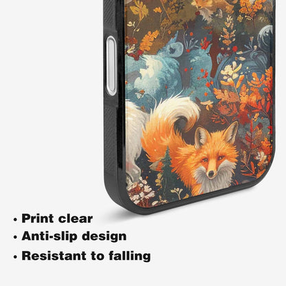 iPhone 16 Case — Fox Forest Fox Forest Pattern Hundreds, Custom Made Phone Cover