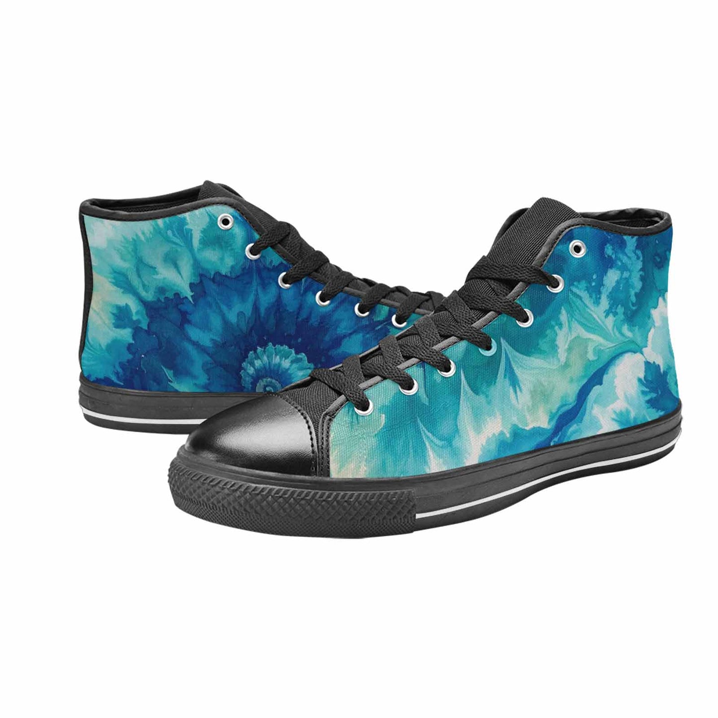 MEN'S Tie Dye - High Top Canvas Surreal Shoes