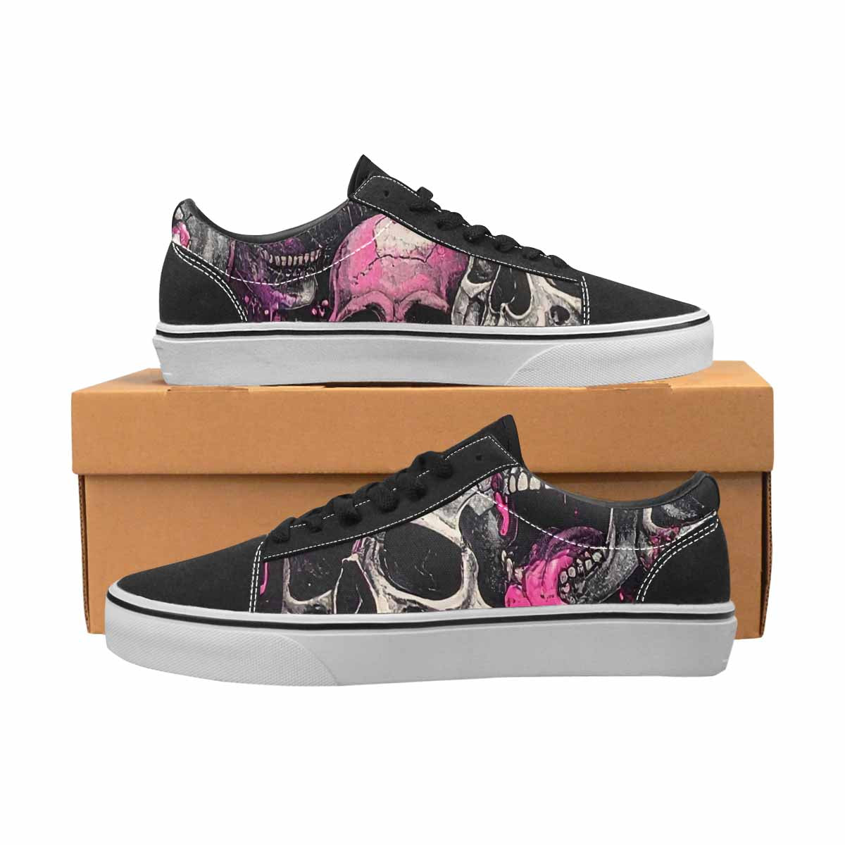WOMEN'S Rainbow From Skull S Lace-Up Canvas Dreamlike Shoes