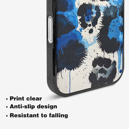 iPhone 16 Case — Animal Print Black Blue Ink Animal, Customized Protective Case