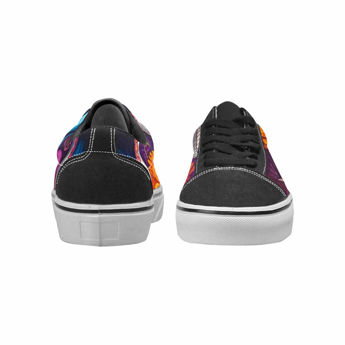 WOMEN'S Sugar Skulls Melting Sugar Lace-Up Canvas Aesthetic Shoes
