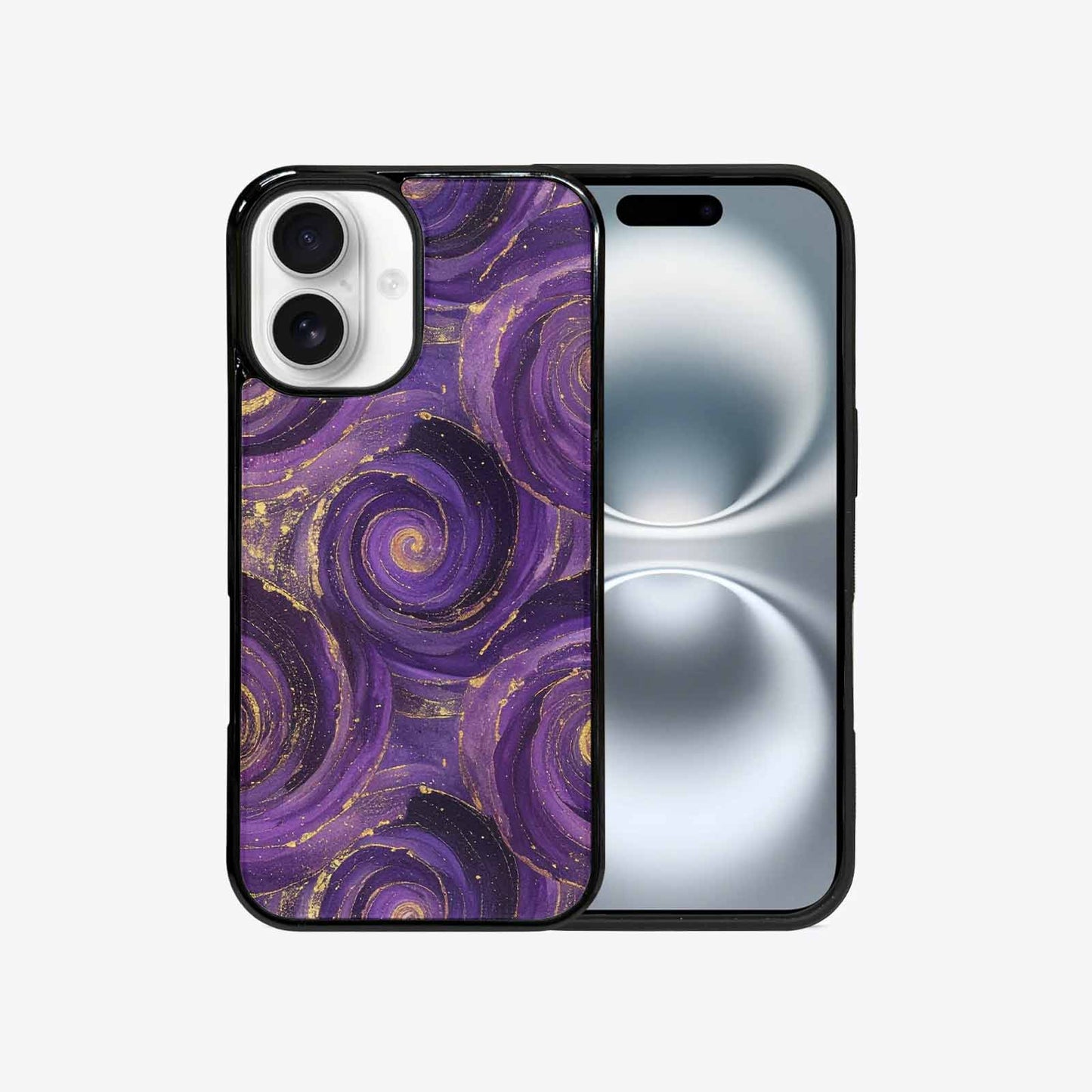 iPhone 16 Case — Swirling Brushstroke Starry Night Texture Blended, Custom Made Phone Cover