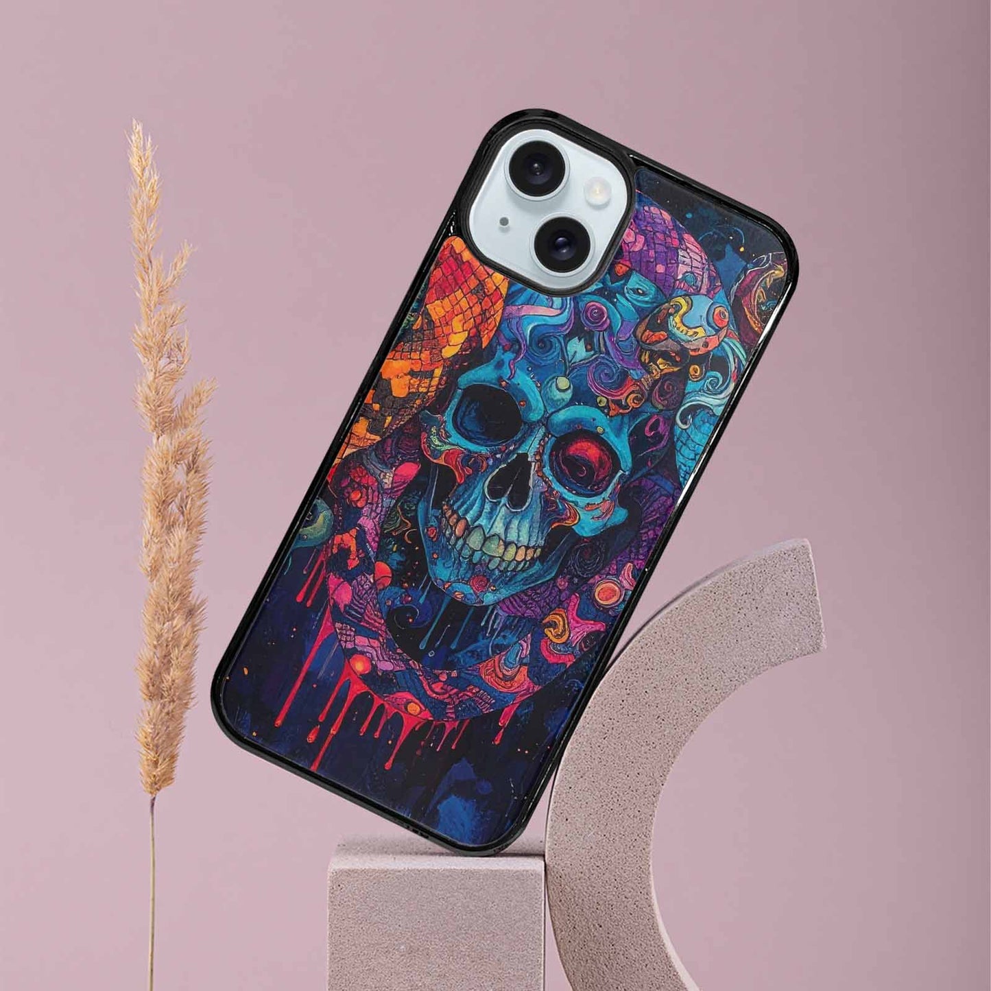 iPhone 15 Plus Case — Snakes And Skulls And Snakes Skulls, Custom Art Phone Cover