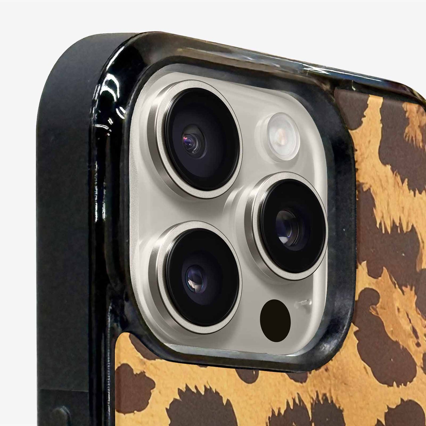 iPhone 16 Pro Max Case — Classic Leopard Print Warm Golden Tan, Custom Art Phone Cover