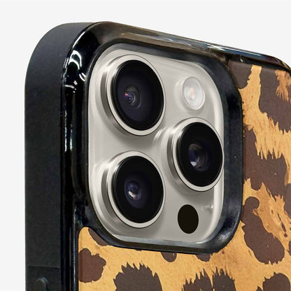 iPhone 16 Pro Max Case — Classic Leopard Print Warm Golden Tan, Custom Art Phone Cover