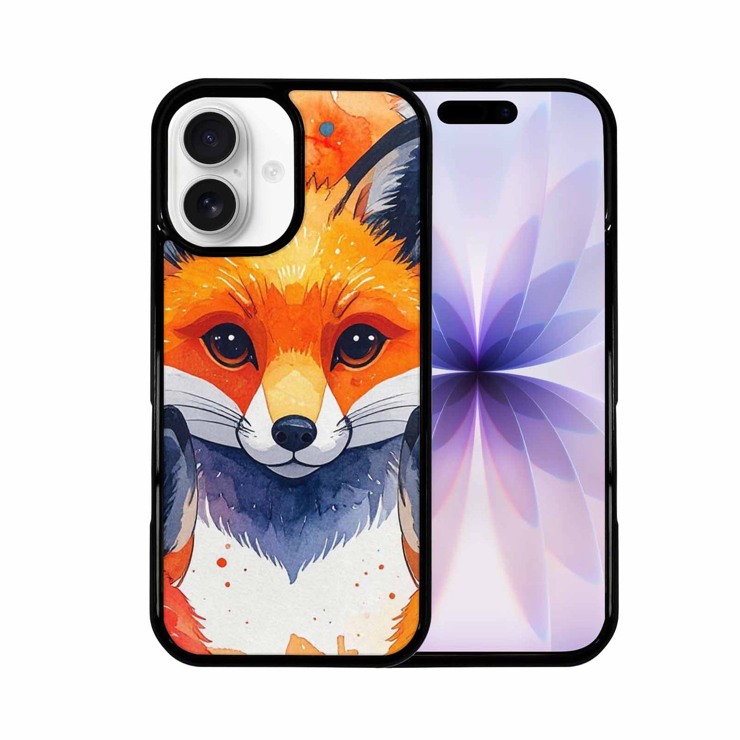 iPhone 17 Case — Watercolor Kawaii Fox Watercolor Abstract, Custom Made Phone Cover