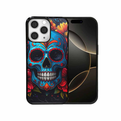 iPhone 15 Pro Max Case — Graffiti Skull Art Seamless Pattern Vibrant, Custom Phone Case