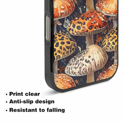 iPhone 16 Pro Max Case — Mushrooms Pattern Hundreds Of, Custom Phone Case