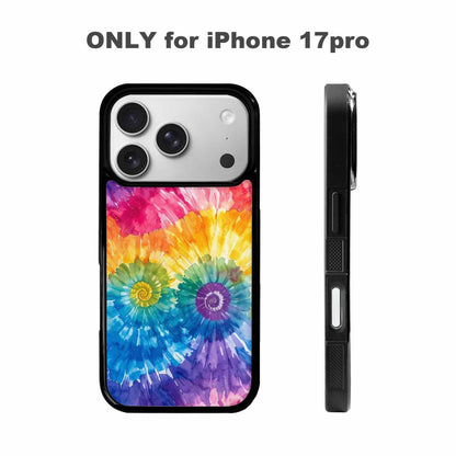 iPhone 17 Pro Case — Small Tie Dye Swirl Pattern Tie, Custom Art Phone Cover