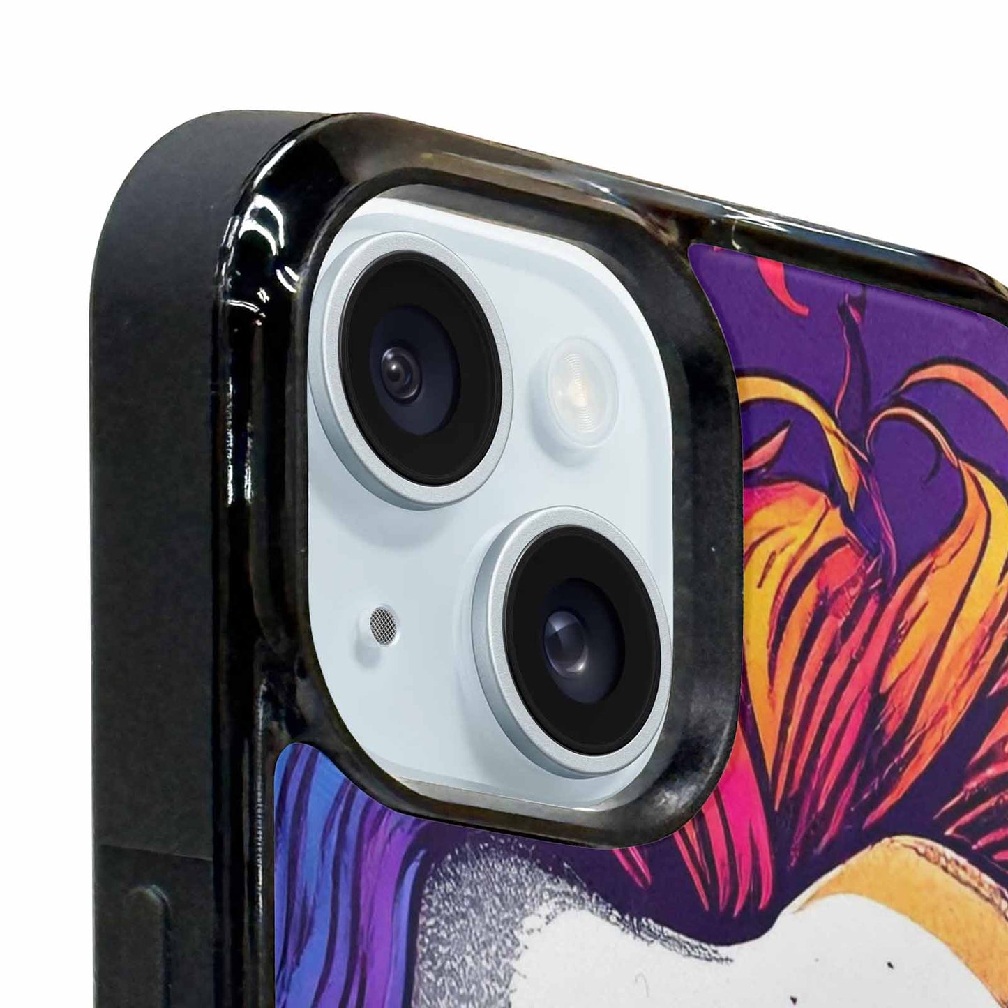 iPhone 15 Plus Case — Pride Flag Skulls Seamless Pattern Vibrant, Custom Designed Case Cover