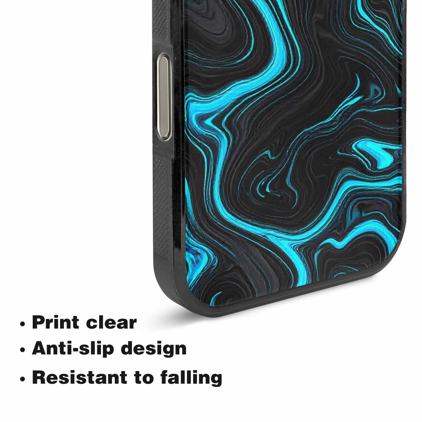 iPhone 16 Pro Case — Freaky Marble Glow, Custom Print Case Cover