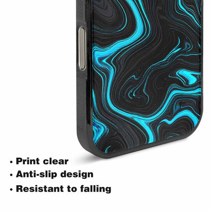 iPhone 16 Pro Case — Freaky Marble Glow, Custom Print Case Cover
