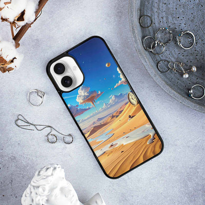 iPhone 16 Plus Case — Surrealist Desert Dreamscape Custom, Custom Designed Case Cover